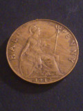 Half penny 1912 , stare EF/EF+. UK [2] (poze), Europa