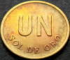 Moneda exotica 1/2 SOL DE ORO - PERU, anul 1976 * Cod 4487, America Centrala si de Sud
