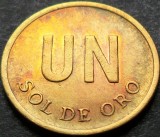 Cumpara ieftin Moneda exotica 1/2 SOL DE ORO - PERU, anul 1976 * Cod 4487, America Centrala si de Sud