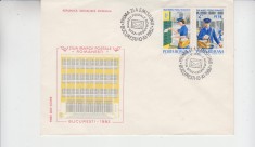 C12 - FDC Romania - Ziua marcii postale romanesti - LP1065 - 1982