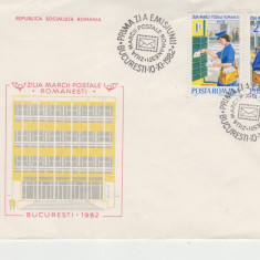 FDCR - Ziua marcii postale romanesti - LP1065 - an 1982
