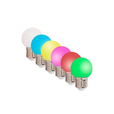 Set 6 Becuri LED, colorate, soclu E27 foto