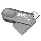 Memorie Externa USB-A 3.2 / USB-C Emtec D280 Dual, 32Gb ECMMD32GD28
