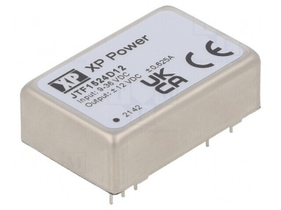 Convertor DC/DC 15W 9-36V la 12V/-12V THT JTF1524D12 foto