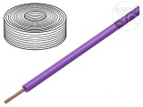 Cablu H07Z-K litat Cu 4mm2 LSZH violet 450V 750V 100m 1x4mm2