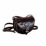 Geanta dama de umar, crossbody din piele naturala, maro, P149B