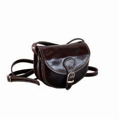 Geanta dama de umar, crossbody din piele naturala, maro, P149B