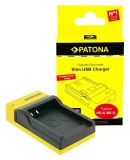 Patona Slim USB incarcator cu USB-C input pentru Canon NB-4L Digital Ixus i zoom i zoom i7 i7 800 IS 850 IS