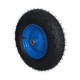 Roata cu camera pentru roaba, albastra, 400 mm x 8"