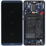 Huawei Mate 10 Pro (BLA-L09, BLA-L29) Capac frontal al modulului de afișare + LCD + digitizer + baterie albastru miezul nopții 02351RVH