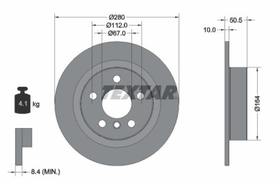 TEXTAR 92274603 PRO Disc frana foto