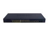 Switch NETGEAR FS728TLP 24x100 Mb, 2x1 Gb RJ45, 2x1 Gb Combo SFP, PoE, fără urechi de montare &icirc;n rack