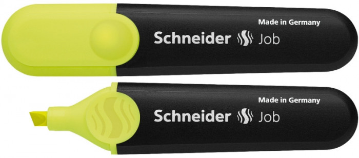 Textmarker Schneider Job, Varf Tesit 1+5mm - Galben