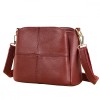 Geanta dama, BUSY LDY&amp;GTM&reg; Caprice, piele naturala, de umar si de mana, compartimente multiple, RedWine