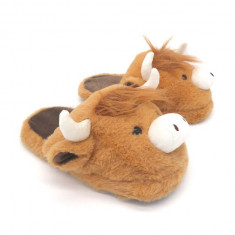 Aroma Home papuci de casa Highland Cow Sleepers