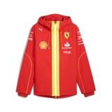 Ferrari geacă de bărbați cu glugă Pro Rain red F1 team 2024 - XL