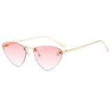 Ochelari de soare, Dama, Filtru de protectie UV 400, Fara rama, Toc cadou,