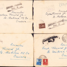 HST D2 Lot de 16 scrisori cu plic cu ștampila Cenzurat Călărași, 1942