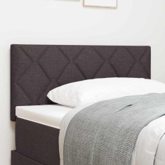 vidaXL Tăblie cap cu lumini cu bandă LED Maro 100 cm țesătură 3338203