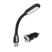 Lampa citit flexibila COB-LED si priza USB 12/24V ManiaMall Cars foto