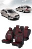 Set huse scaune piele si textil SKODA OCTAVIA II 2004-2013 Dynamic Rosu