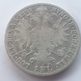 Moneda Argint Austria 1 Florin 1881 Franz Joseph I - Florin Argint 1881