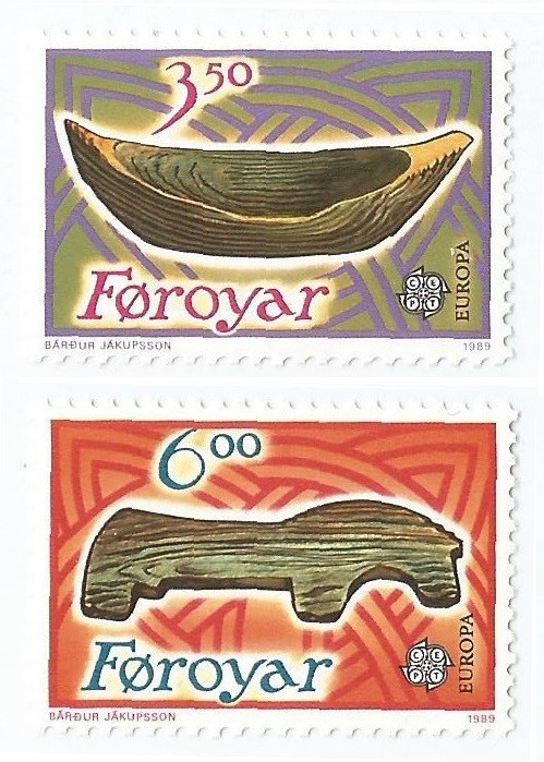 |Danemarca, Feroe, Europa CEPT, 1989, MNH