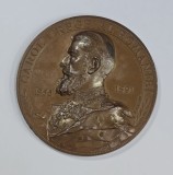 MEDALIE DIN BRONZ : &#039;&#039; CAROL I REGE AL ROMANIEI 1866 -1891 &#039;&#039; de A. SCHARFF