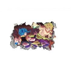 Sticker decorativ, gaura in perete 3D, Dragon Ball, 85 cm, 1021STK-1
