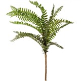Buchet Decorativ, Model Cu Ferigă, Culoare Verde, &Icirc;nălțime 44 cm, Material Plastic