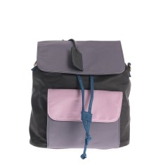 Rucsac de dama cu design modern si buzunar roz