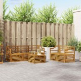 vidaXL Set mobilier gradina 6 piese Lemn masiv Acacia natural