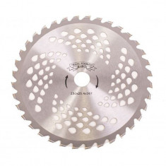 Disc circular vidia pentru motocoasa/trimmer, Micul Fermier, 230x25.4 mm, 40 dinti