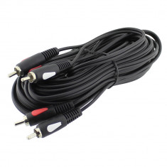 Cablu RCA x2 tata, RCA x2 tata, 10m, Eco Line, Cabletech - 402110 foto