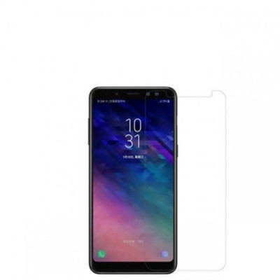 Folie din sticla compatibila cu Samsung Galaxy A8 2018 - Transparent foto