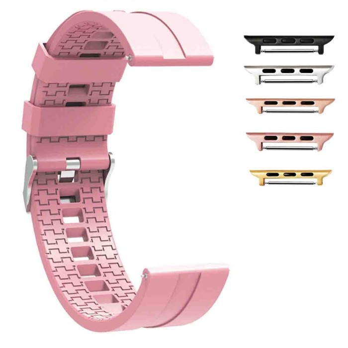 Curea din silicon compatibila cu Apple Watch 9|8|7|6|5|4|3|2|1 Series, 49mm|45mm|44mm|42mm, Tickle Me Pink