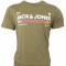 Tricou barbati Jack &amp; Jones ONE 99, bumbac, kaki, L