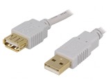 Cablu USB 2.0 Aurit 1.8m Gri