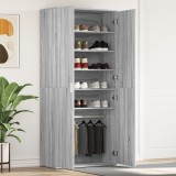 VidaXL Cabinet Pantofi Gri Sonoma 80x39x180 cm Placă Aglomerată