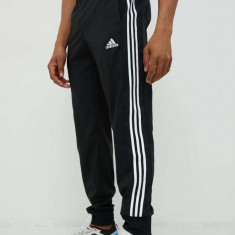 adidas pantaloni de antrenament bărbați, culoarea negru, cu imprimeu IC0041