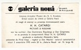 QW13 9 - 1975 - Invitatie Uniunea artistilor plastici din RSR - 3 octombrie