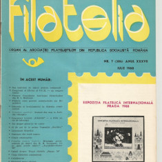 Romania, revista Filatelia nr. 7/1988 (386)