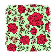 Sticker decorativ Trandafiri, Rosu, 55 cm, 11740ST foto