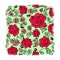 Sticker decorativ Trandafiri, Rosu, 55 cm, 11740ST