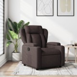 Gossi fotoliu rabatabil, maro inchis, material textil