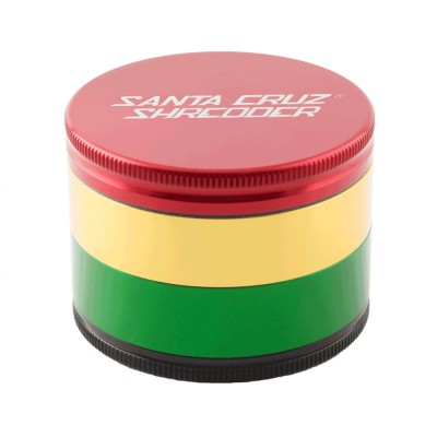 Grinder metalic Santa Cruz Rasta, Large, 4 Parti, O70mm foto