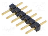 Conector şiruri pini tată 6 PIN 2mm aurit THT drept SAMTEC