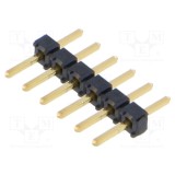 Conector şiruri pini tată 6 PIN 2mm aurit THT drept SAMTEC
