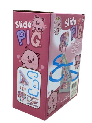 Jucarie circuit tobogan cu baterii si purcelusi foto