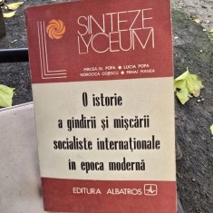 O istorie a gandirii si miscarii socialiste internationale in epoca moderna - Mircea N. Popa